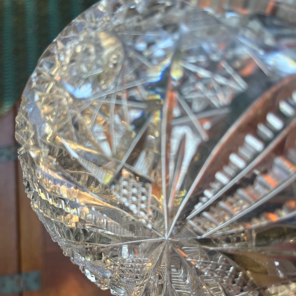 Antique Cut Glass Candy Dish - Picture 6 of 10